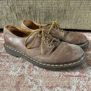 Dr. Martens Air Wair 1561 Brown Leather Oxfords Men's Size 10 Euro 43 Tan